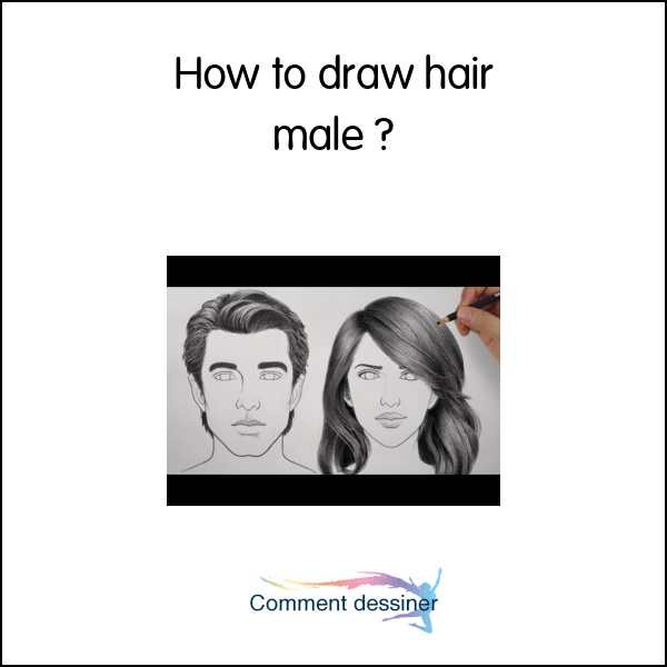 How to draw hair male
